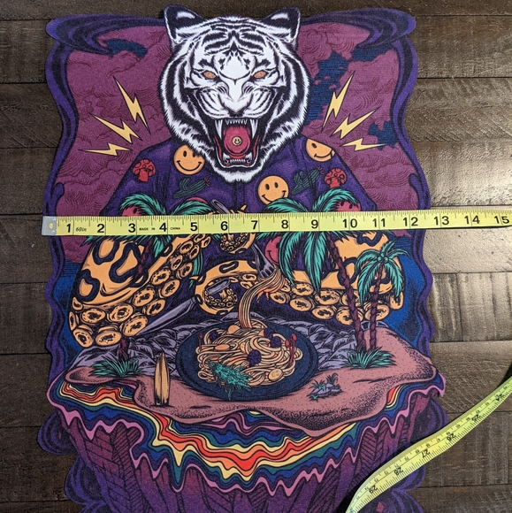 18 inch Psychedelic Iron On Back Patch - Picture 3 of 3